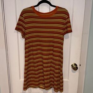 Urban Outfitters Striped T-Shirt Dress